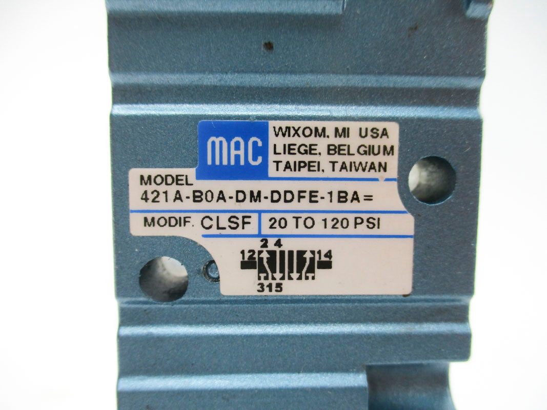 MAC 421A-B0A-DM-DDFE-1BA 120PSI UNMP