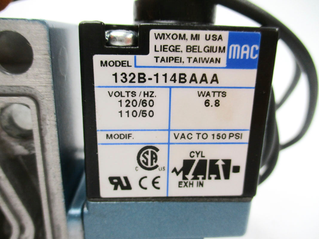 MAC 132B-114BAAA 150PSI 120V NSNP