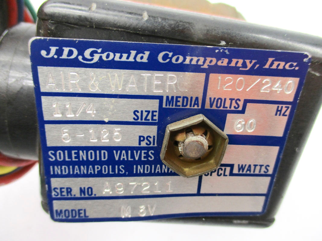 JD GOULD M3V-1-1/4 125PSI 240V NSNP