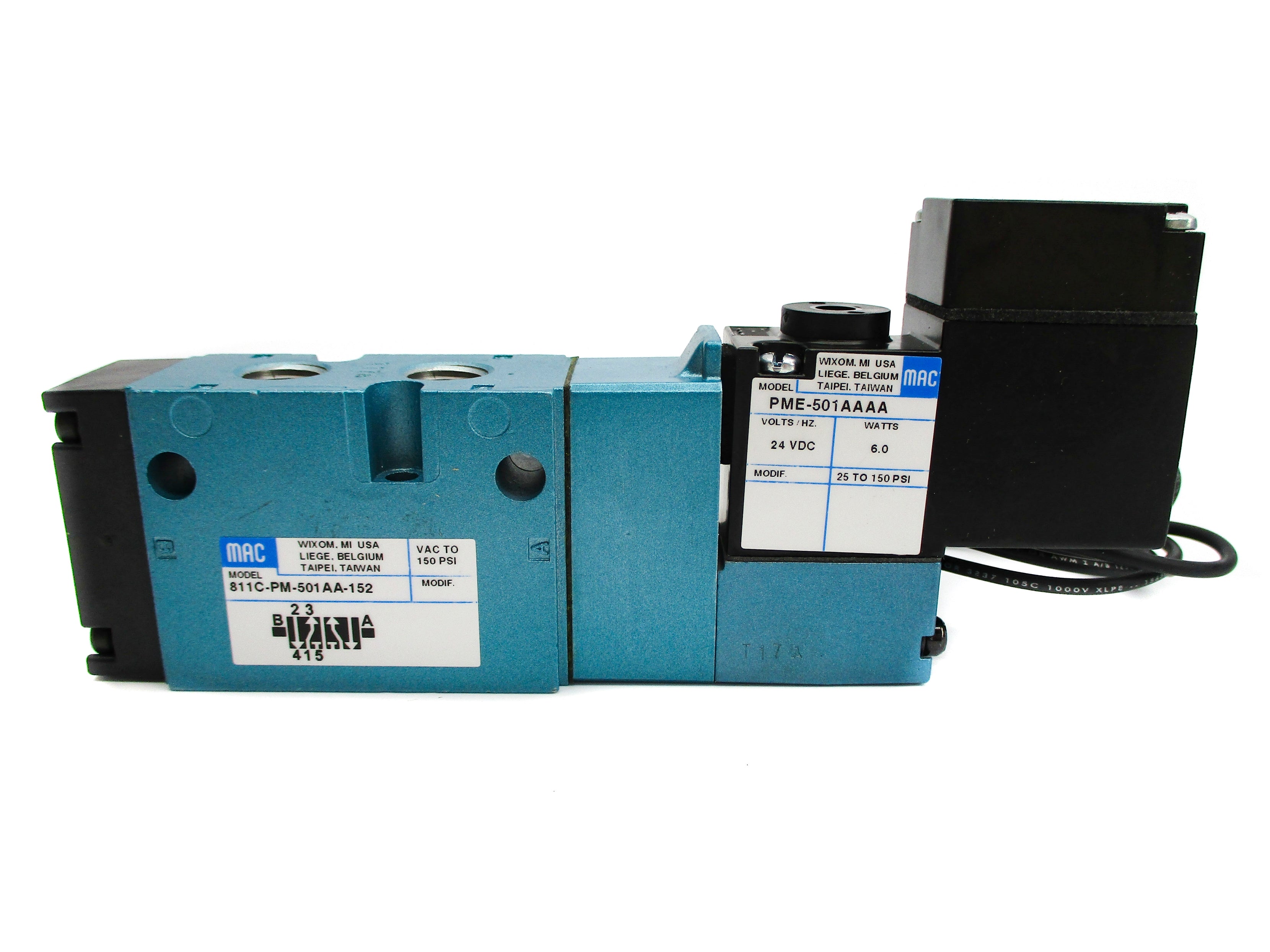 MAC 811C-PM-501AA-152 150PSI 24VDC NSMP