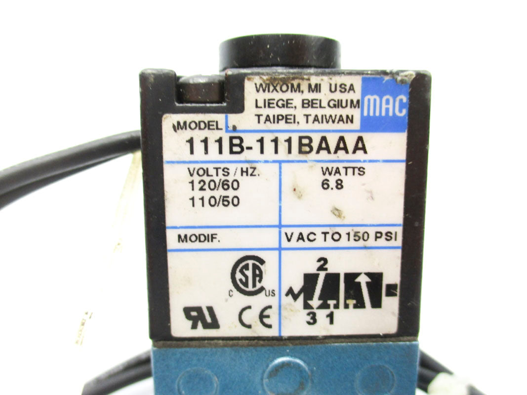 MAC 111B-111BAAA 150PSI 120V UNMP