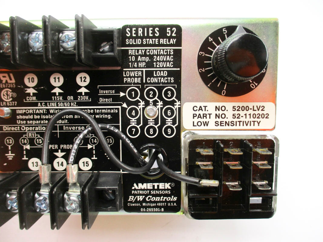 AMETEK 5200-LV2 52-110202 SER. 52 240VAC 10A NSNP