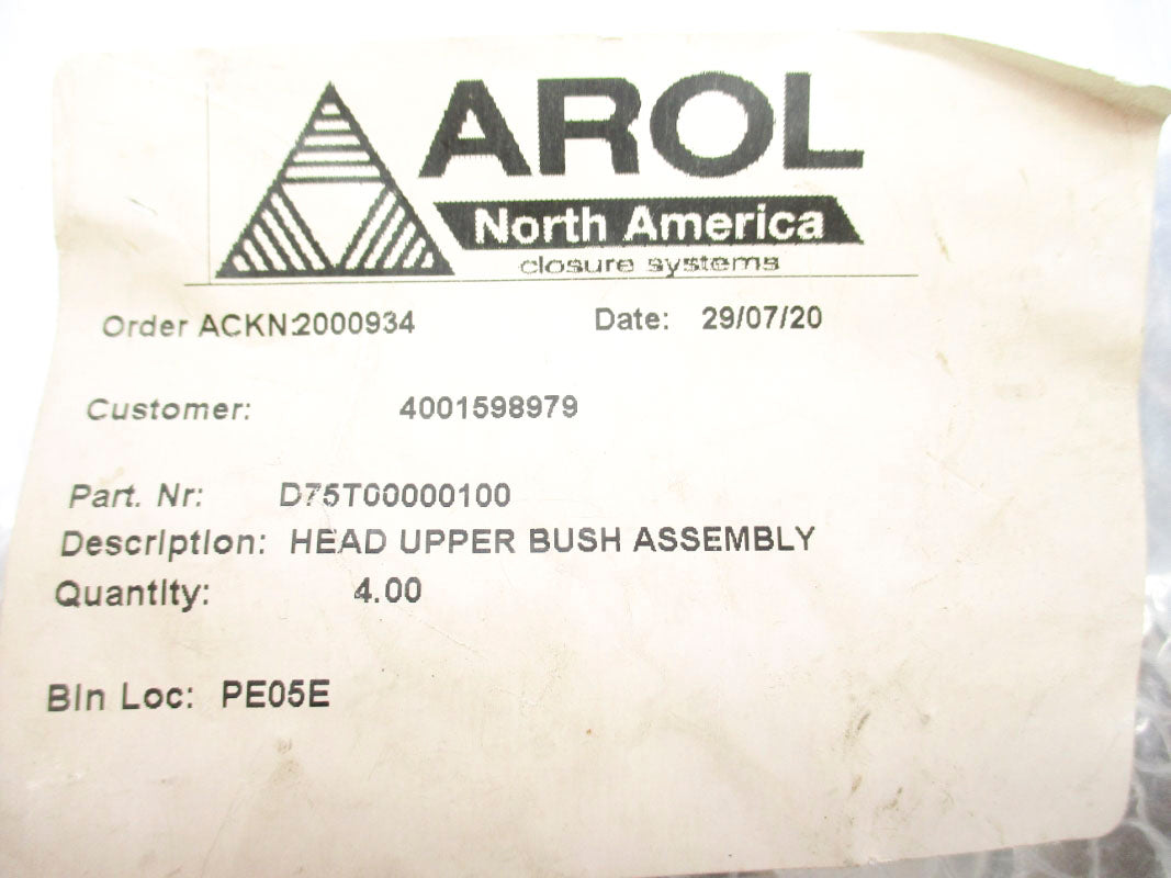 AROL D75T00000100 (PKG OF 4) NSMP