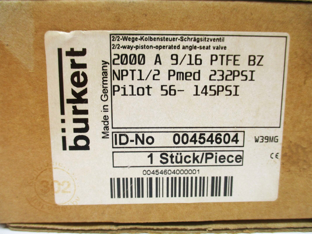 BURKERT 00454604 232PSI NSMP