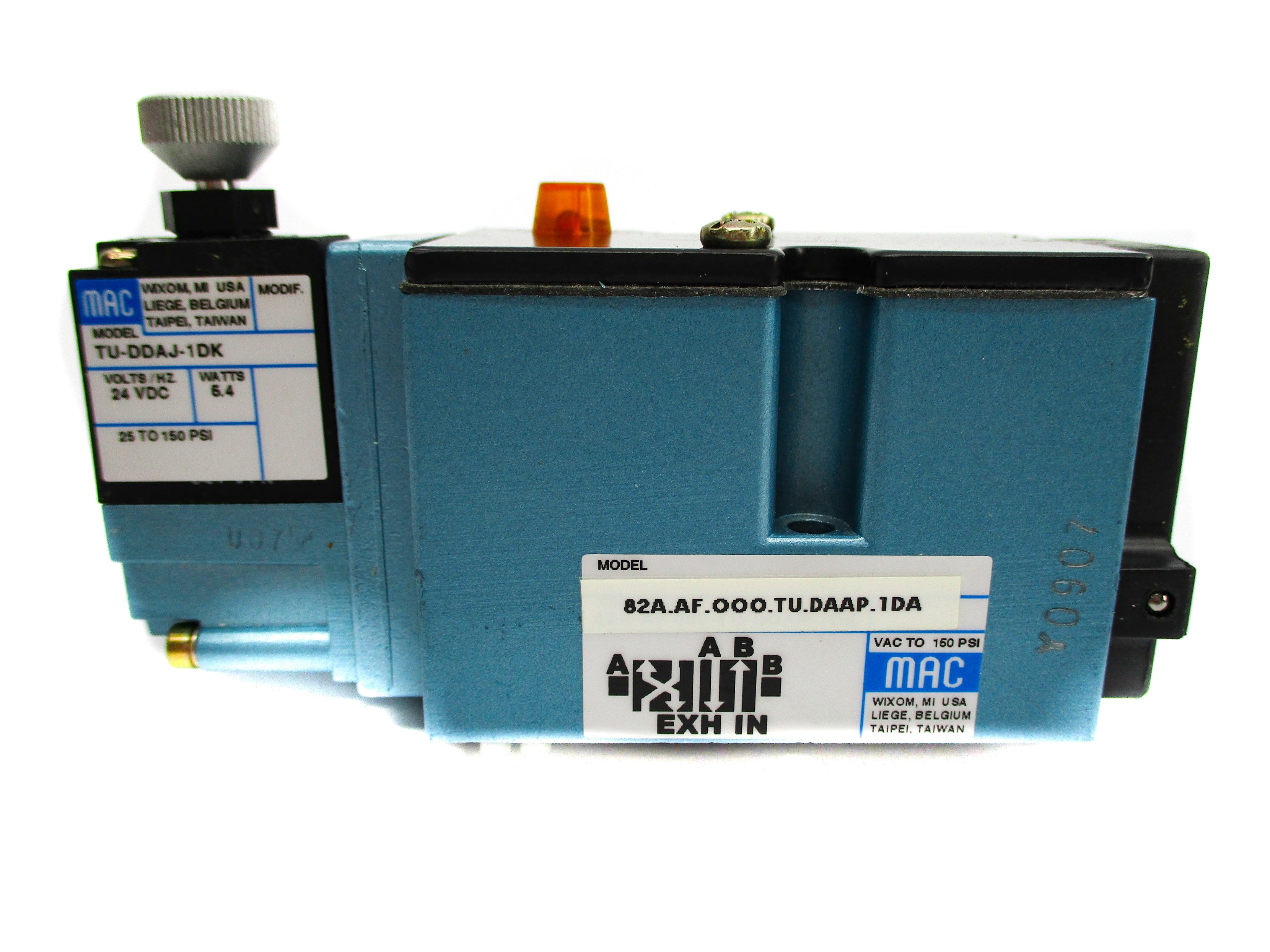 MAC 82A-AF-000-TU-DAAP-1DA 150PSI 24VDC NSMP