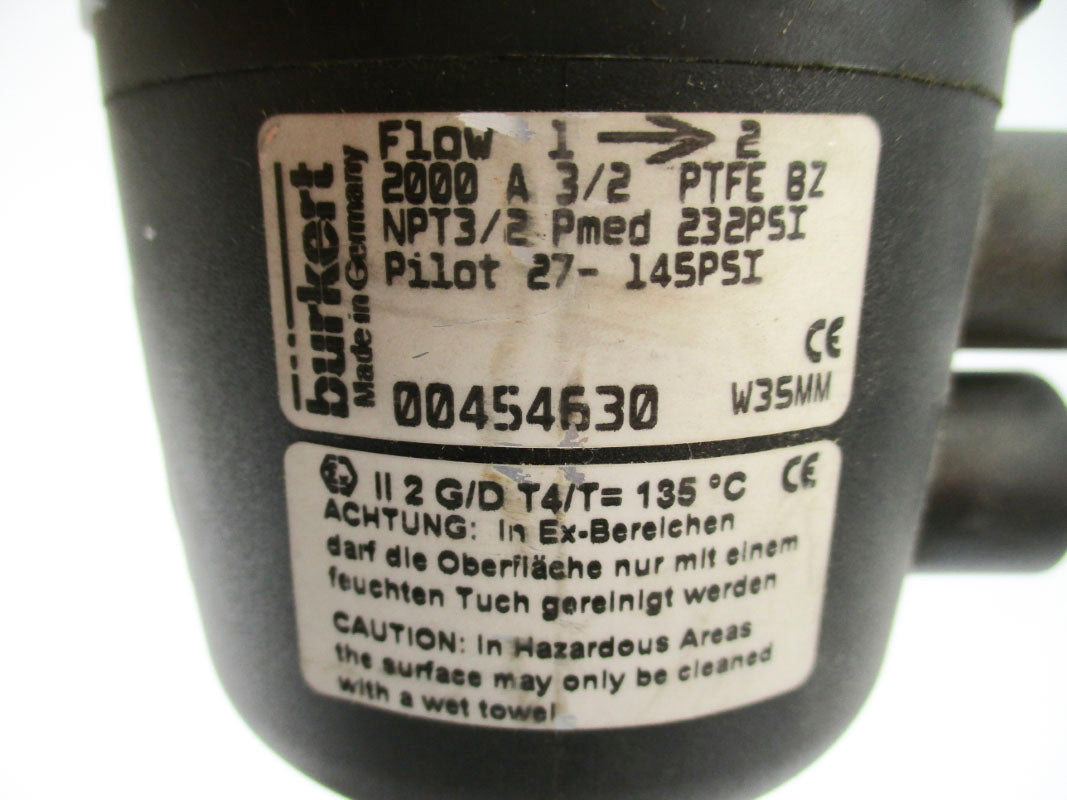 BURKERT 00454630 232PSI NSNP