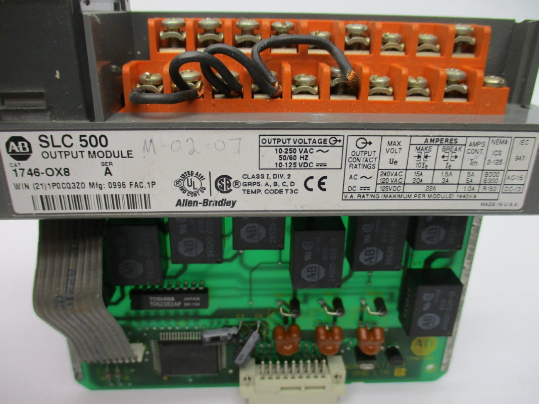 ALLEN BRADLEY 1746-OX8 SER. A 10-250VAC (NO DOOR) NSNP