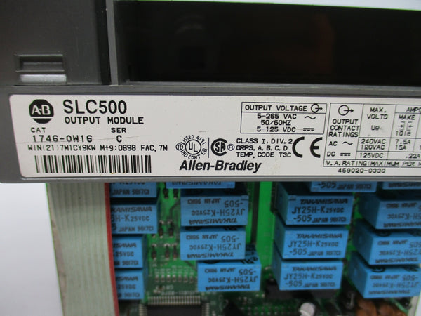 ALLEN BRADLEY 1746-OW16 SER. C 5-265VAC (NO TERMINAL)  NSNP