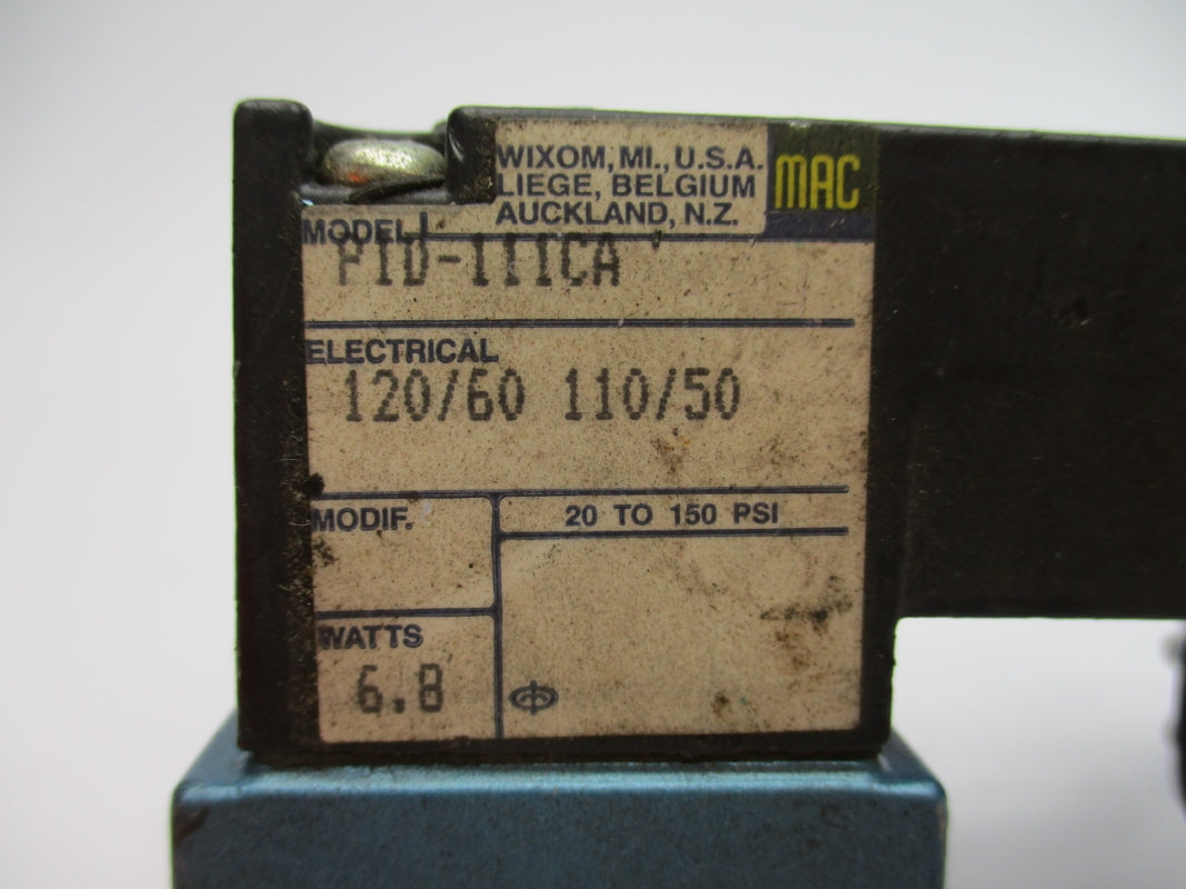 MAC PID-111CA 120V 150PSI UNMP