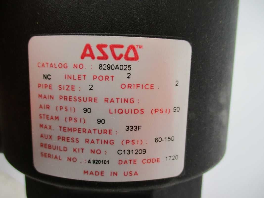 ASCO 8290A025 90PSI NSMP