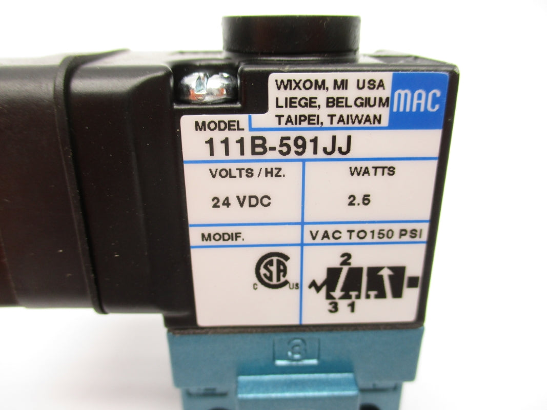 MAC 111B-591JJ 24VDC 150PSI NSNP