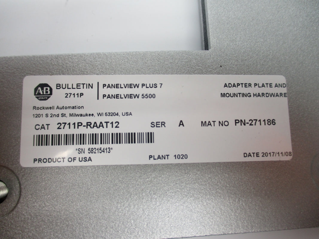 ALLEN BRADLEY 2711P-RAAT12 SER. A NSNP