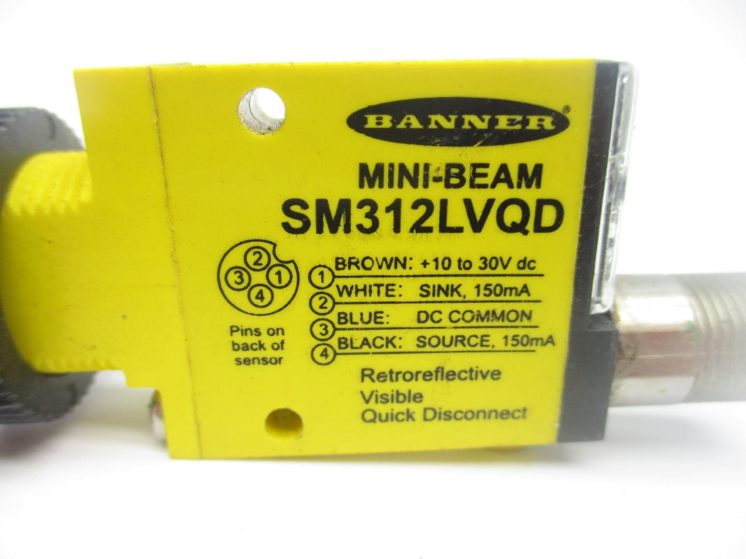 BANNER ENGINEERING SM312LVQD 30VDC NSNP