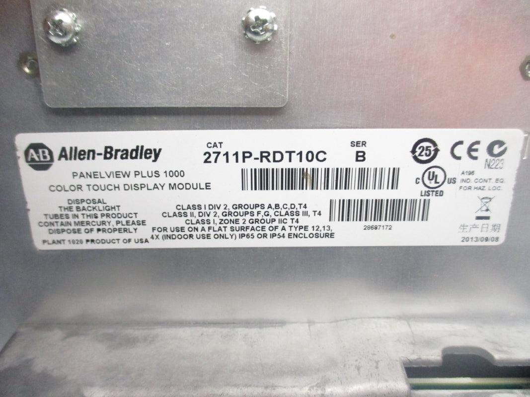 ALLEN BRADLEY 2711P-RDT10C SER. B UNMP
