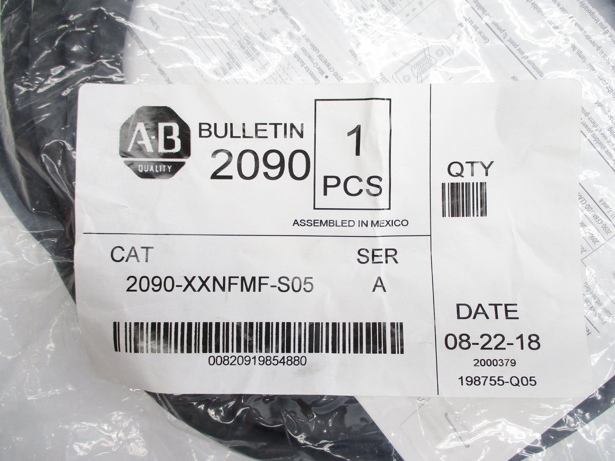 ALLEN BRADLEY 2090-XXNFMF-S05 SER. A (WH) NSMP