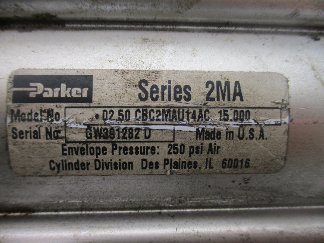 PARKER 02.50CBC2MAU14AC15.000 SER. 2MA 250PSI UNMP