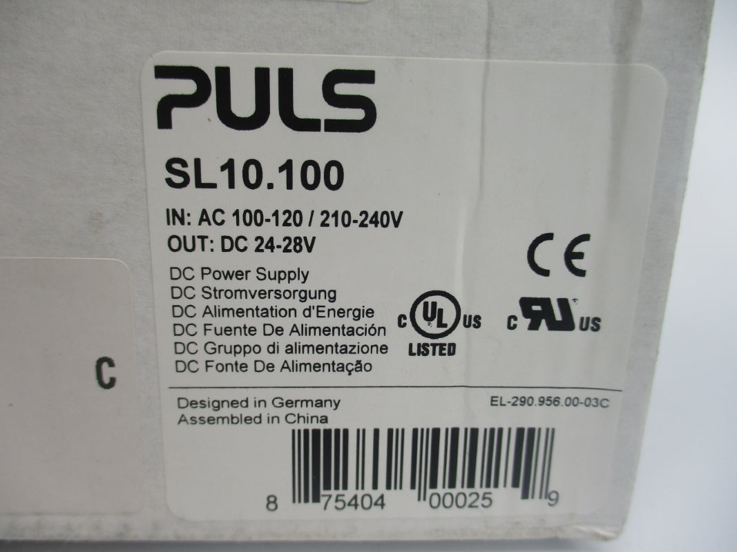 PULS SL10.100 100-120/210-240VAC 6/2.8A NSMP