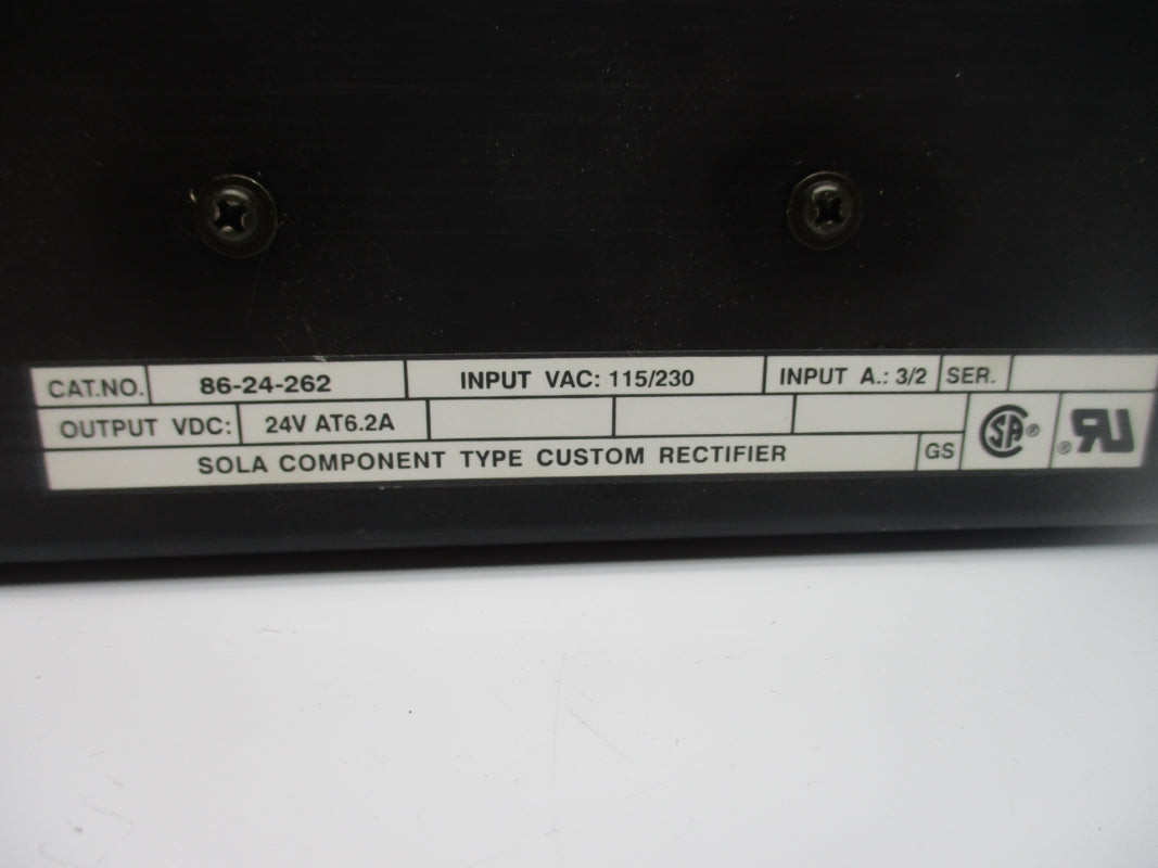 SOLA 86-24-262 115/230VAC 3A UNMP