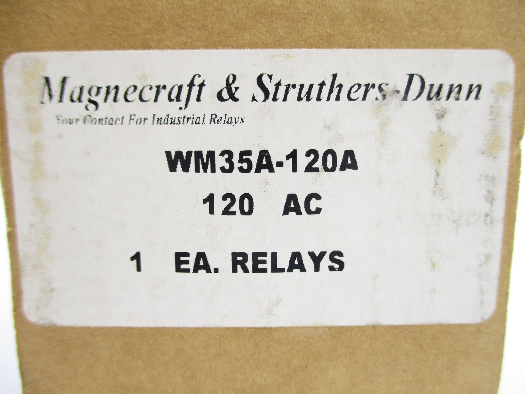 MAGNECRAFT & STRUTHERS-DUNN WM35A-120A NSMP