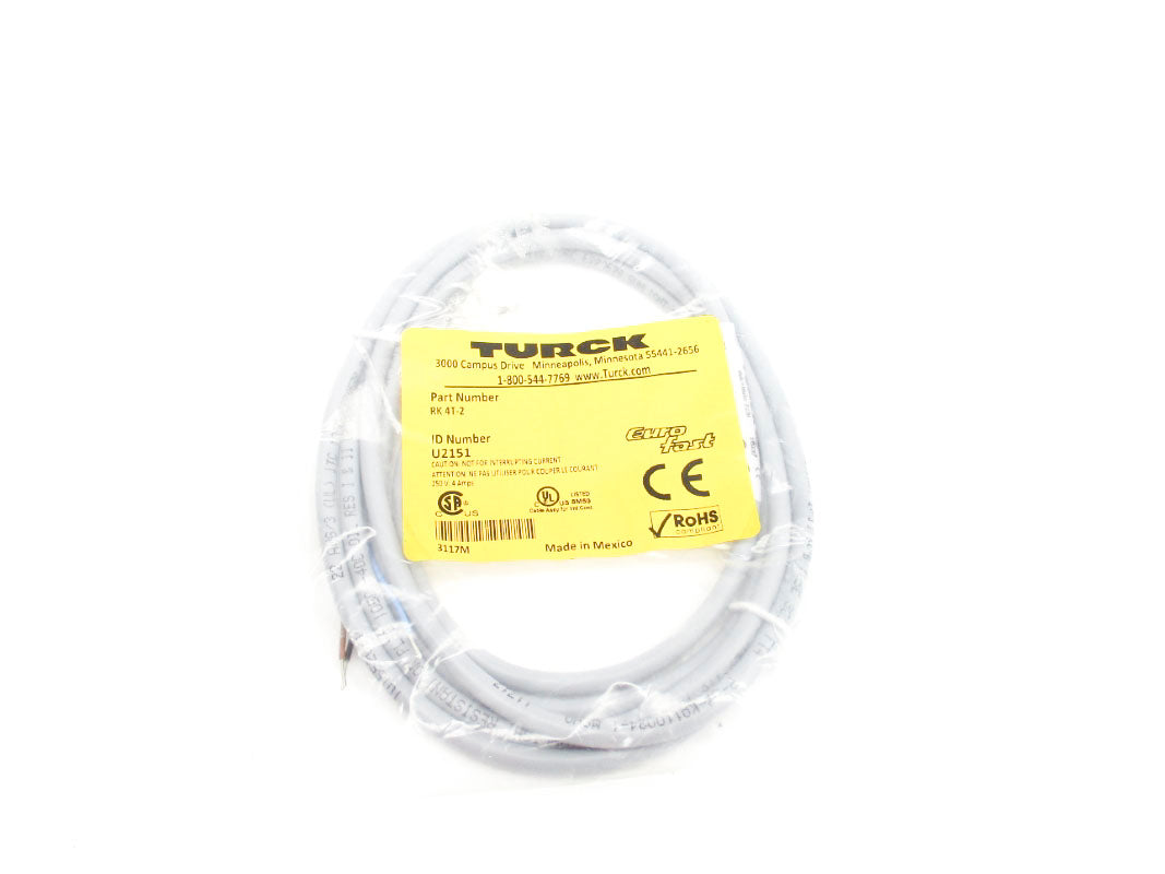 TURCK RK4T-2 U2151 250V 4A NSMP