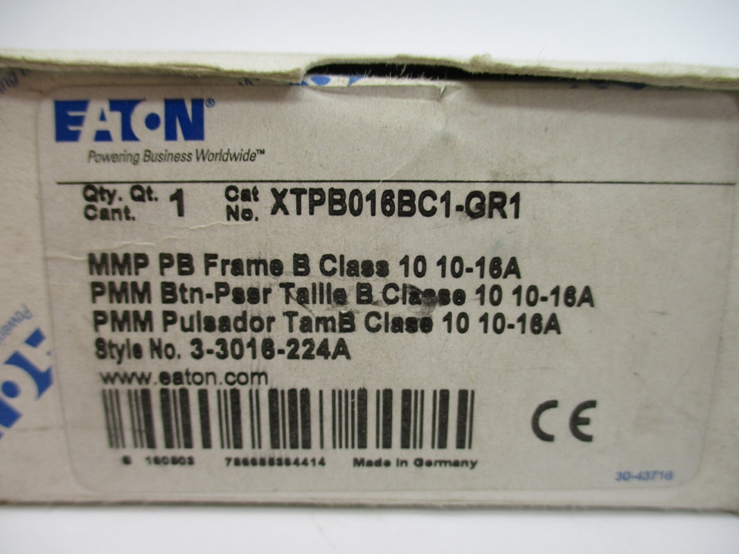 EATON XTPB016BC1-GR1 10-16A 690V NSMP