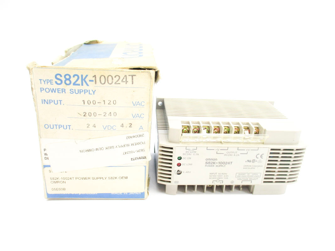 OMRON S82K-10024T 100-120/200-240VAC 2.5/1.5A NSMP