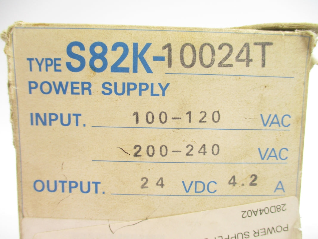 OMRON S82K-10024T 100-120/200-240VAC 2.5/1.5A NSMP