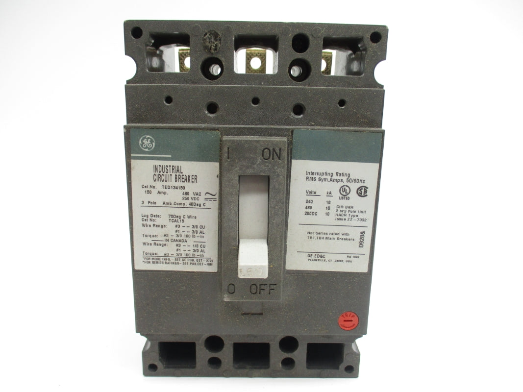 GENERAL ELECTRIC TED134150 480VAC 150A NSMP