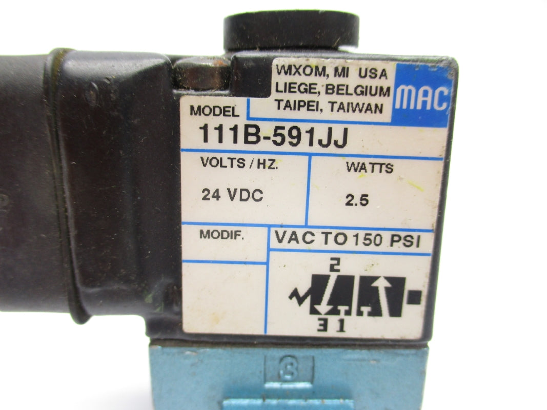 MAC 111B-591JJ 24VDC 150PSI UNMP
