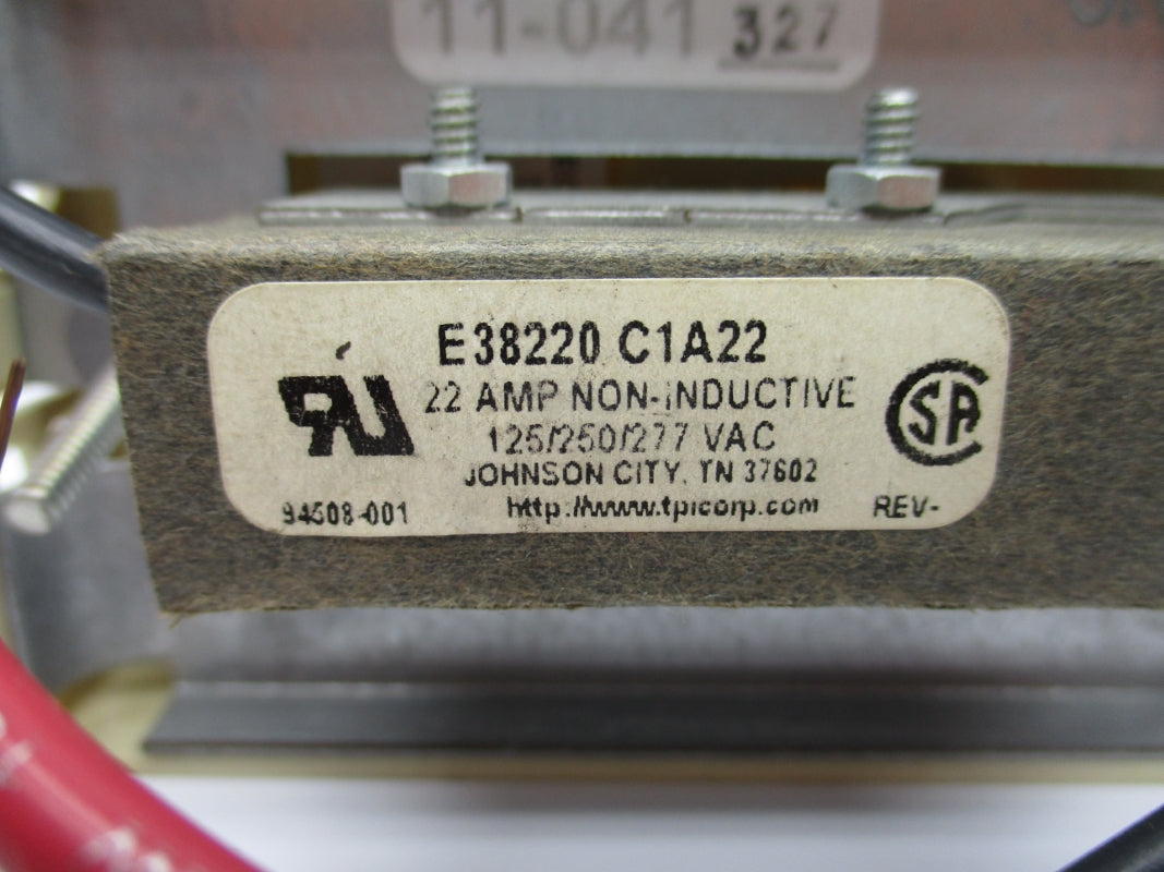 TPI E38220C1A22 277VAC 22A UNMP