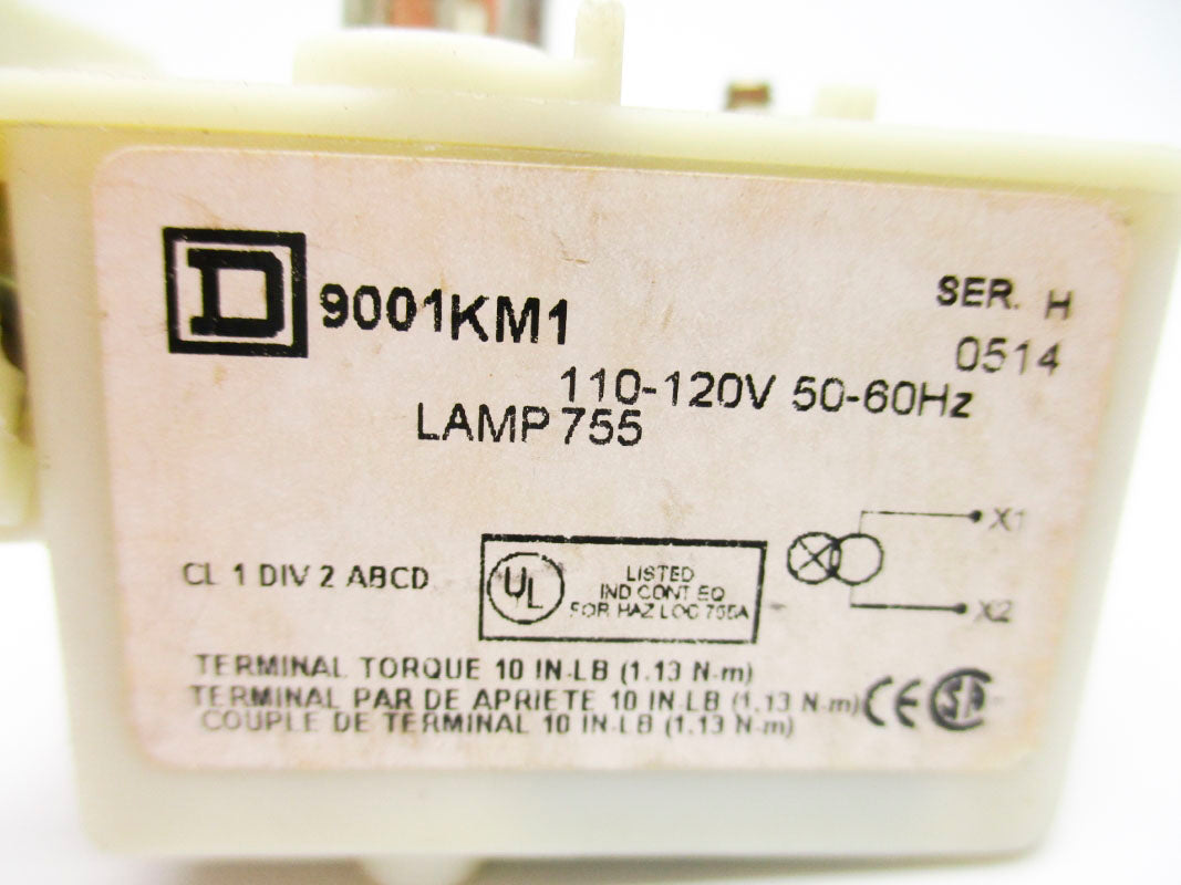 SQUARE D 9001KM1 SER. H 110/120V (NO LENS) NSNP