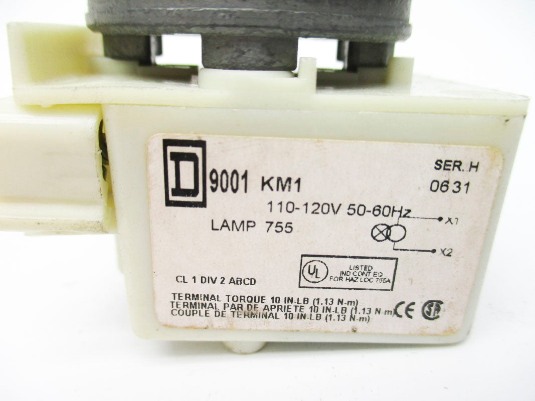 SQUARE D 9001KM1W SER. H 110/120V NSNP