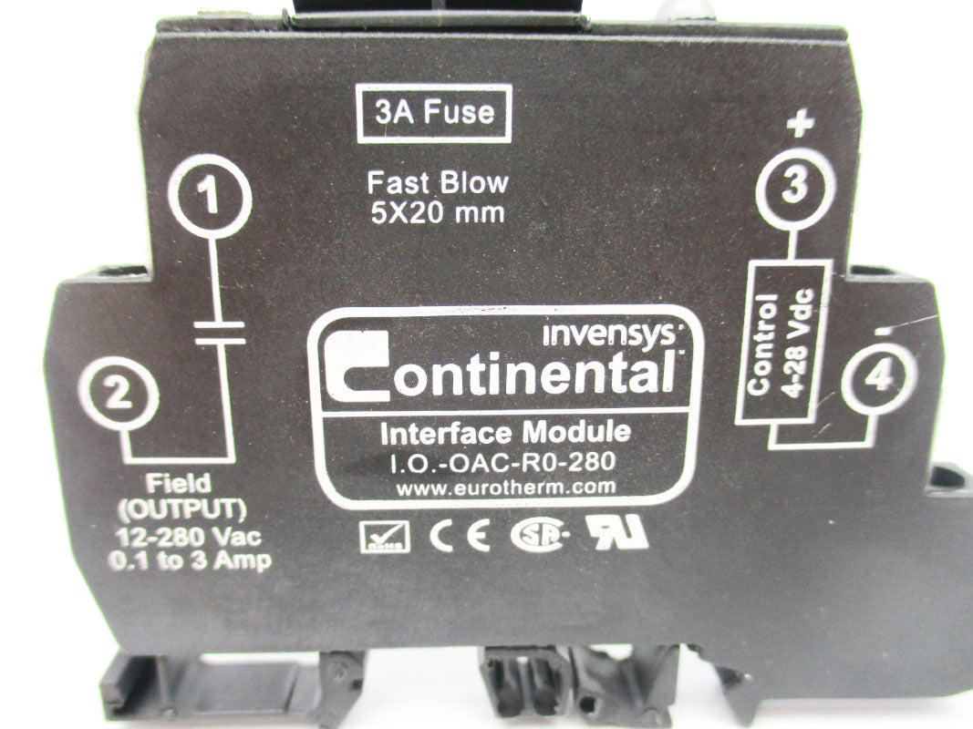 CONTINENTAL I.O.-OAC-R0-280 12-280VAC 0.1-3A NSNP