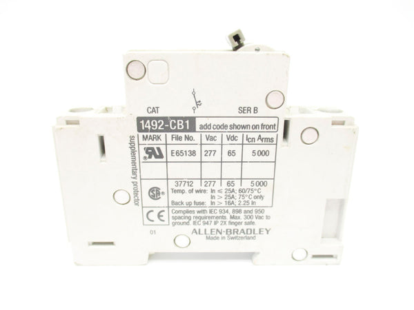 ALLEN BRADLEY 1492-CB1G500 SER. B 277VAC 50A UNMP