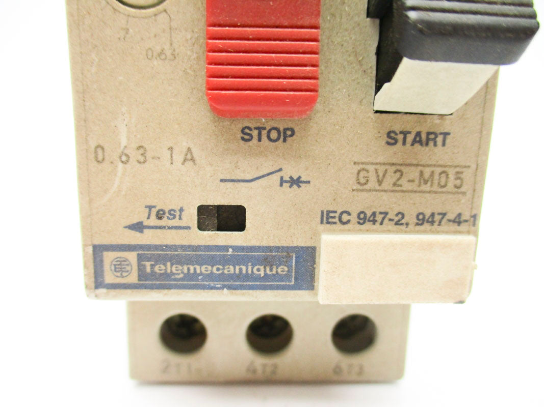 TELEMECANIQUE GV2-M05 690V 0.63-1A UNMP