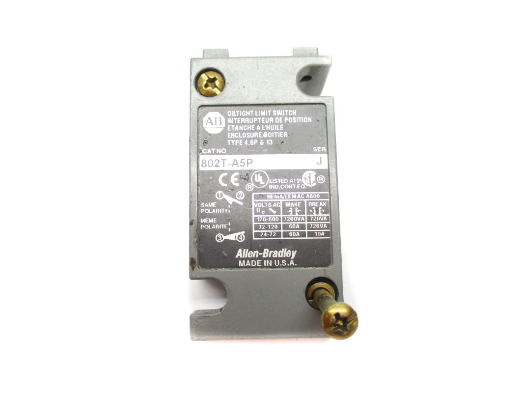 ALLEN BRADLEY 802T-A5P SER. J 600VAC 60A UNMP