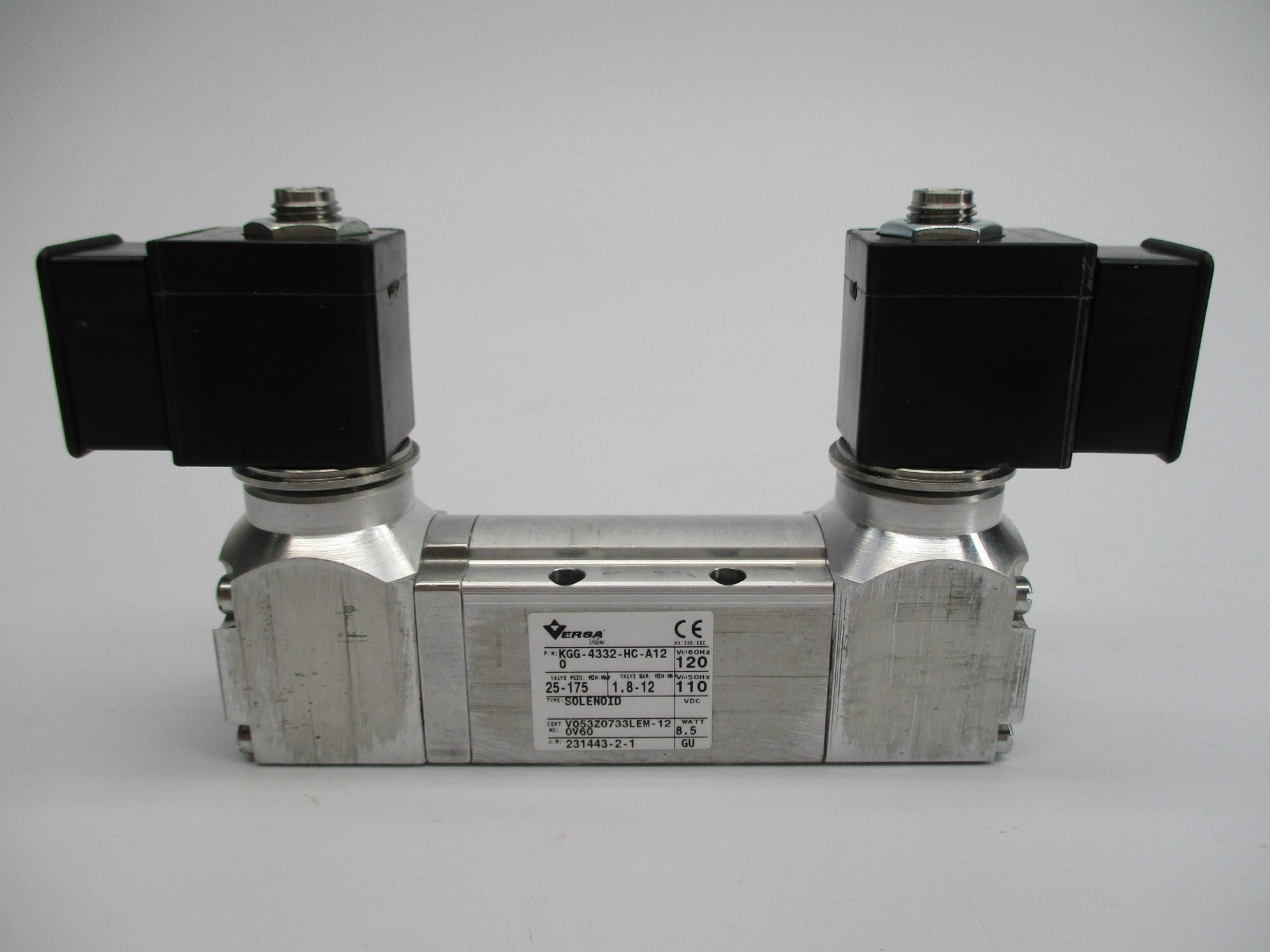 VERSA KGG-4332-HC-A120 110/120VDC 25-175PSIG NSMP