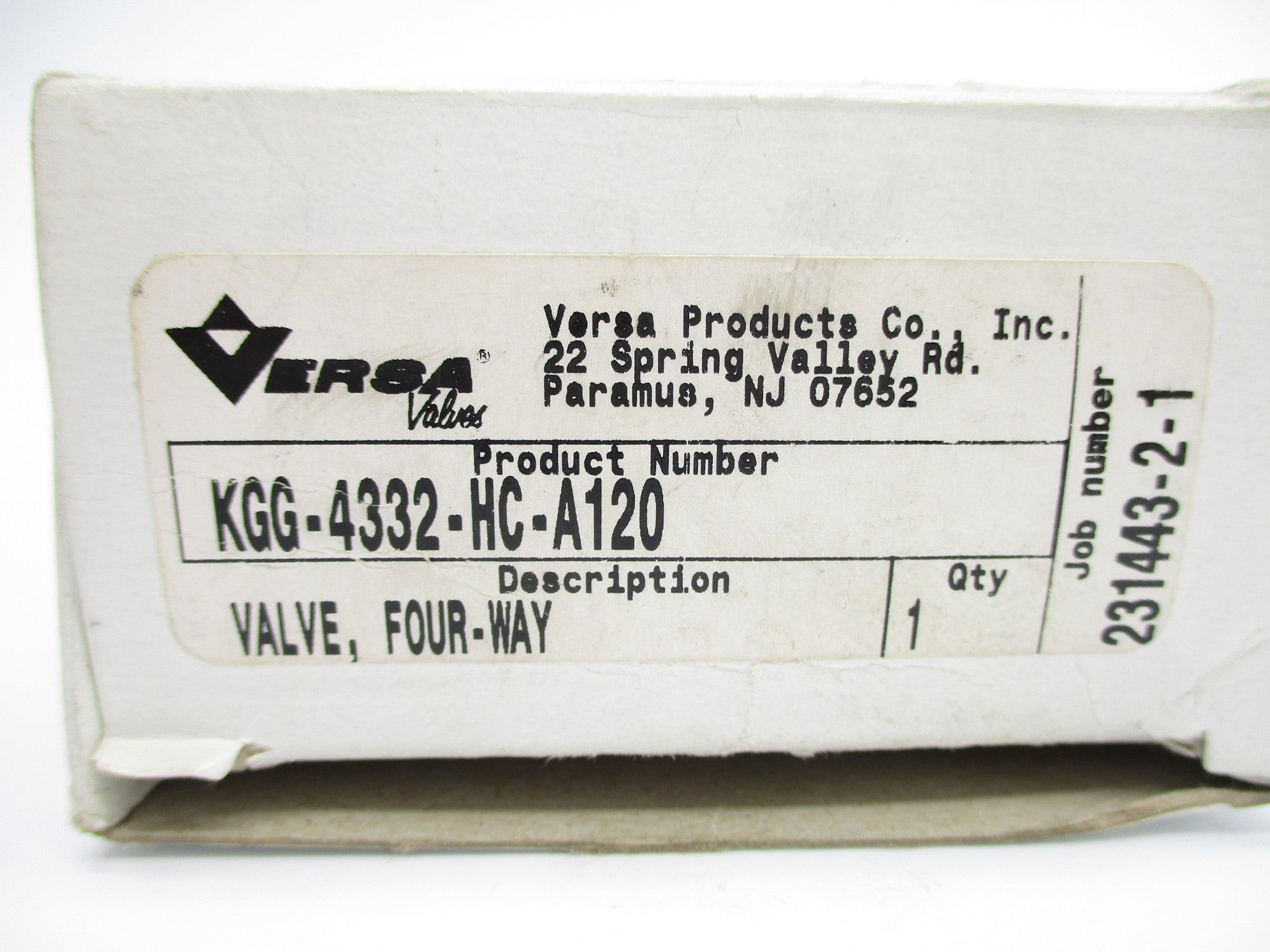 VERSA KGG-4332-HC-A120 110/120VDC 25-175PSIG NSMP