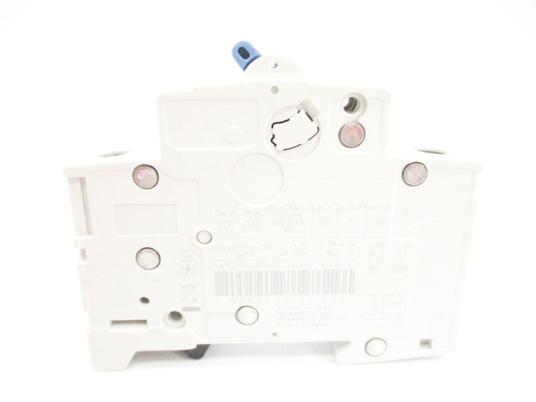 ALLEN BRADLEY 1492-SPM1C300 SER. D 277VAC 30A (PKG OF 2) NSMP