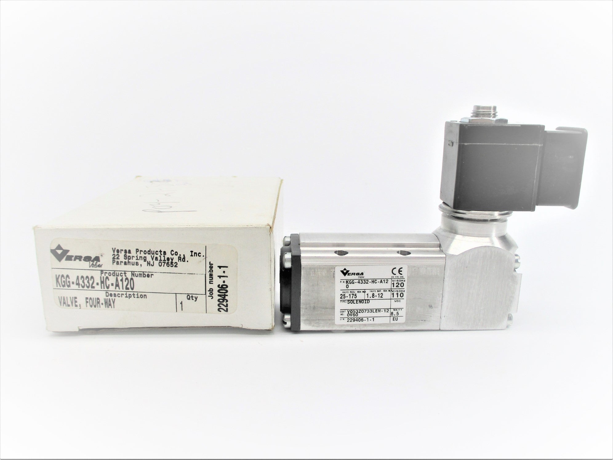 VERSA KGG-4332-HC-A12 110/120VDC 25-175PSIG NSMP