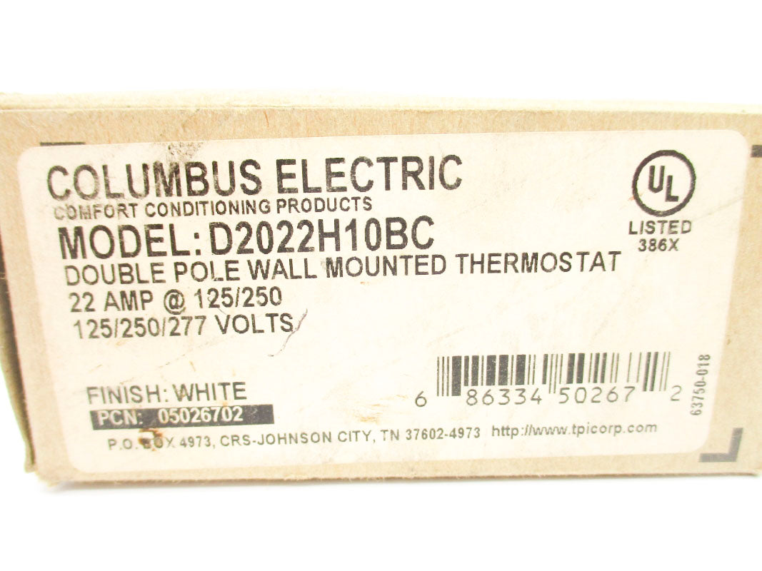 COLUMBUS ELECTRIC D2022H10BC 22A 277V (AS PICTURED) NSMP