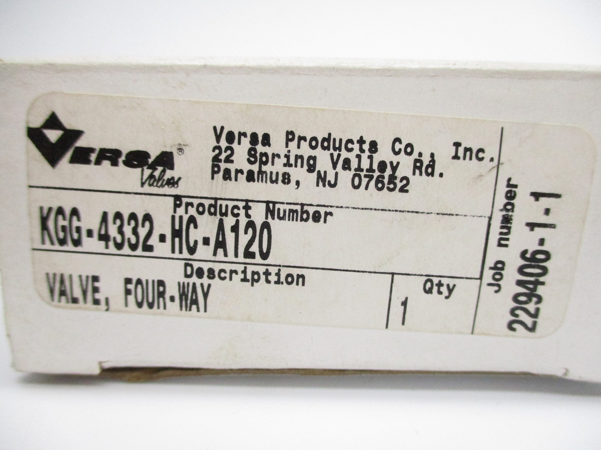 VERSA KGG-4332-HC-A12 110/120VDC 25-175PSIG NSMP