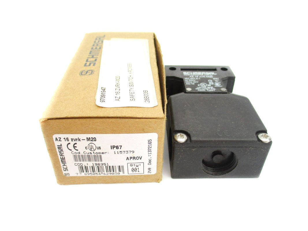 SCHMERSAL AZ16ZVRK-M20 196351 500V NSMP