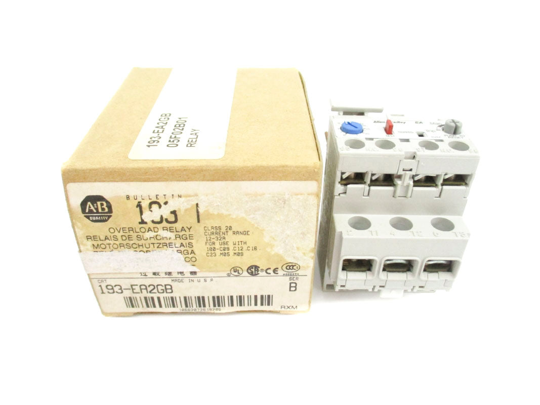 ALLEN BRADLEY 193-EA2GB SER. B 12-32A (BR/WH) NSMP