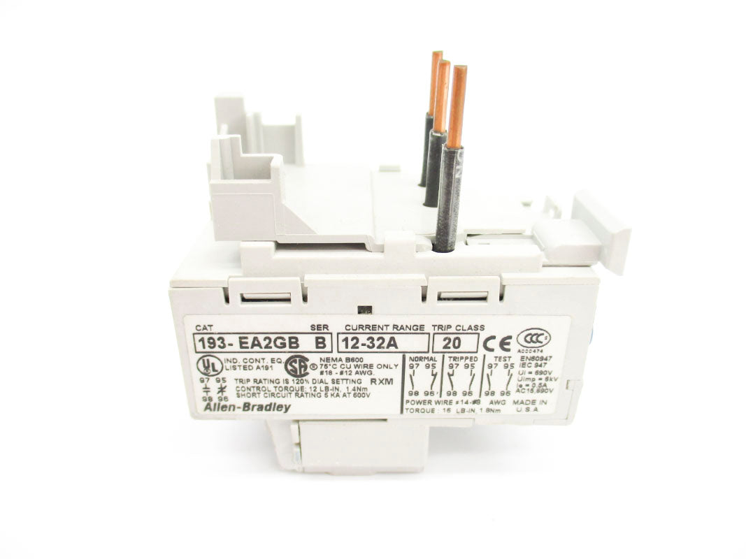 ALLEN BRADLEY 193-EA2GB SER. B 12-32A (BR/WH) NSMP