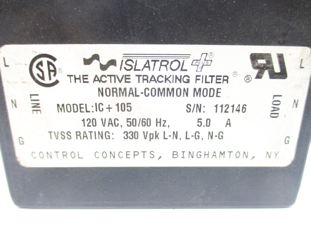CONTROL CONCEPTS IC+105 120VAC 5.0A NSNP