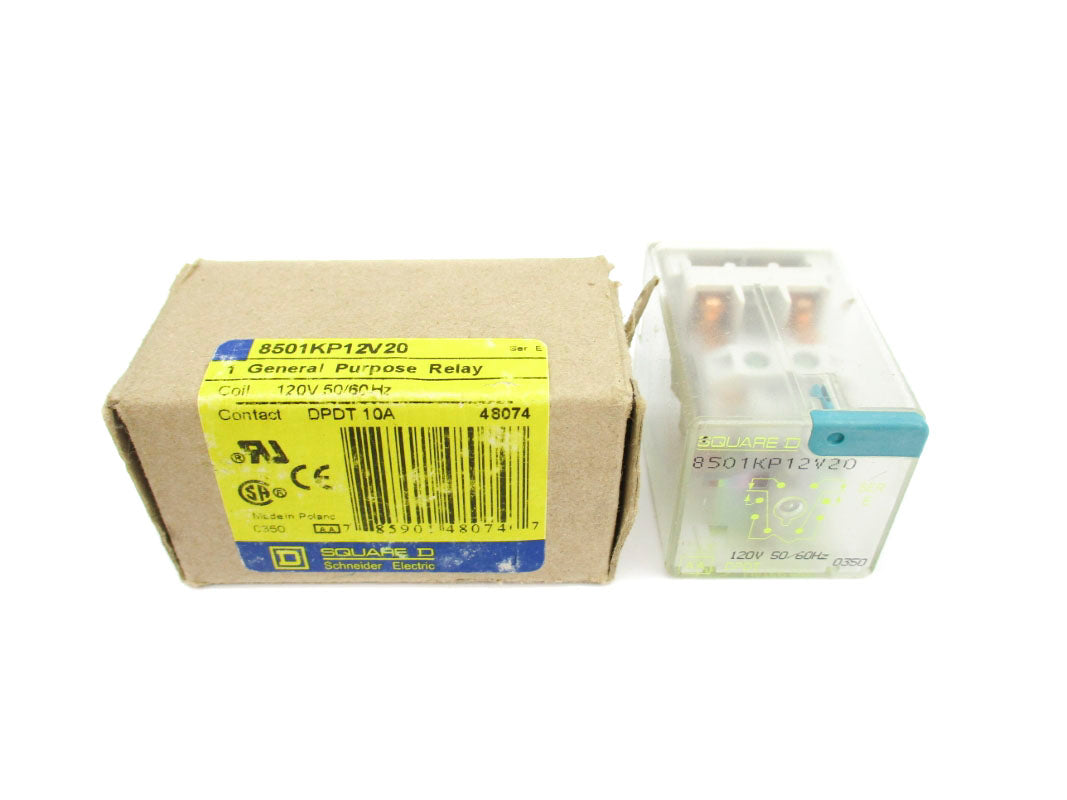 SQUARE D 8501KP12V20 SER. E 120V 10A NSMP