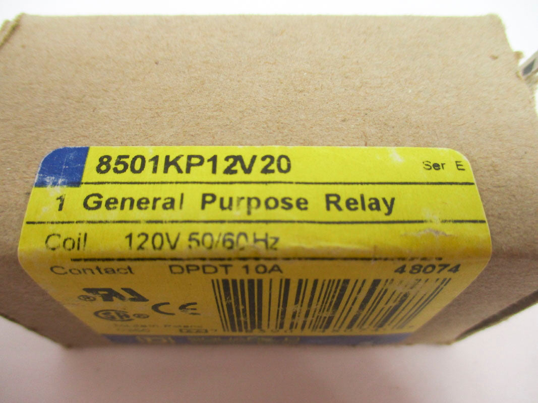 SQUARE D 8501KP12V20 SER. E 120V 10A NSMP
