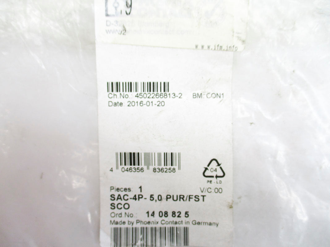 PHOENIX CONTACT SAC-4P-5,0-PUR/FSTSCO 1408825 NSMP
