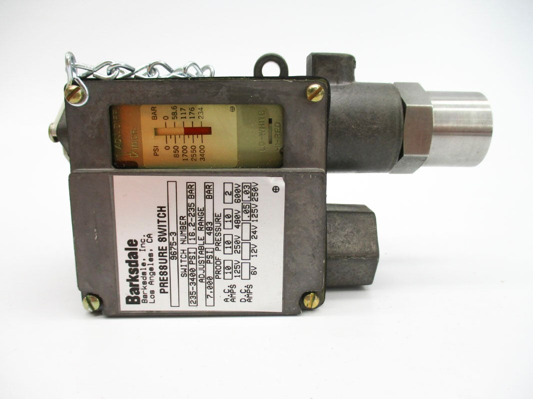 BARKSDALE 9675-3 600VAC 10A 7000PSI NSMP